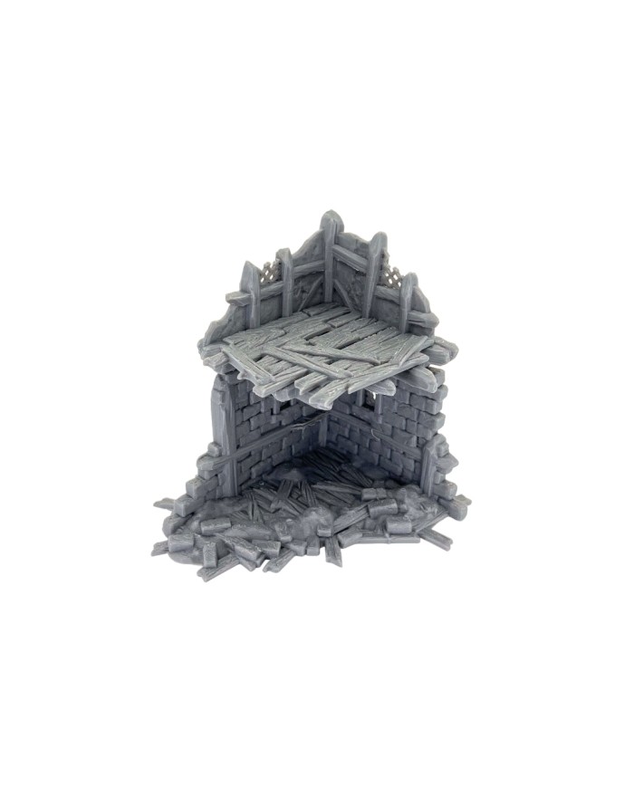Two-Story Ruins of Hexengarde City (x3)|Tired World Studio|Mordheim Terrain