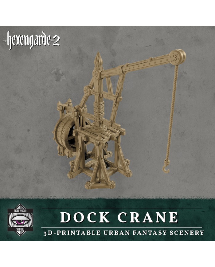 Grua del Muelle de Hexengarde|Tired World Studio|Escenografia Mordheim