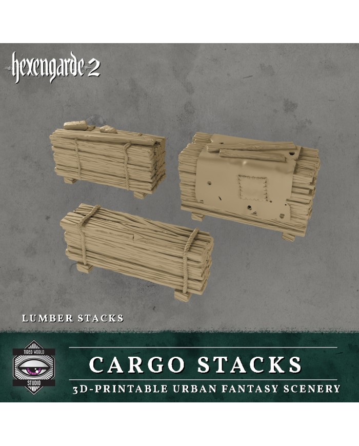 Cargo Stacks of Hexengarde City|Tired World Studio|Mordheim Terrain