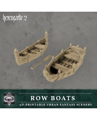 Botes de Remos de Hexengarde (x2)|Tired World Studio|Escenografia Mordheim