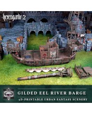 Barcaza Fluvial La Anguila Dorada|Tired World Studio|Escenografia Mordheim