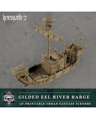 Barcaza Fluvial La Anguila Dorada|Tired World Studio|Escenografia Mordheim