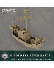 Gilded Eel River Barge|Tired World Studio|Mordheim Terrain