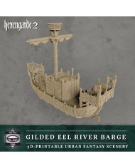 Barcaza Fluvial La Anguila Dorada|Tired World Studio|Escenografia Mordheim