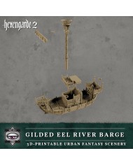 Barcaza Fluvial La Anguila Dorada|Tired World Studio|Escenografia Mordheim