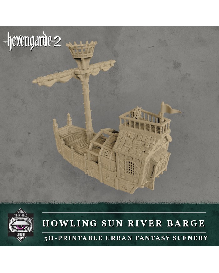 Barcaza Fluvial Del Sol Aullante|Tired World Studio|Escenografia Mordheim