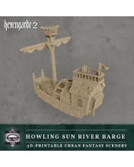 Barcaza Fluvial Del Sol Aullante|Tired World Studio|Escenografia Mordheim