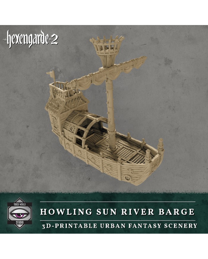 Howling Sun River Barge|Tired World Studio|Mordheim Terrain