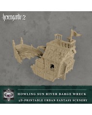 Howling Sun River Barge Wreck|Tired World Studio|Mordheim Terrain