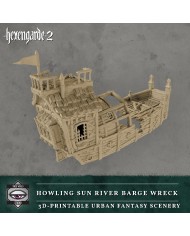 Howling Sun River Barge Wreck|Tired World Studio|Mordheim Terrain