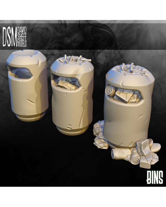 ARCS Bins (x3)|David Sheff Models|Sci-Fi Props