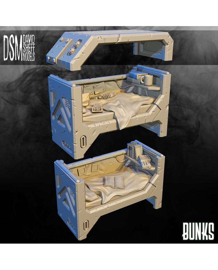 ARCS Bunks|David Sheff Models|Sci-Fi Props