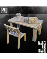 ARCS Table With Chair|David Sheff Models|Sci-Fi Props