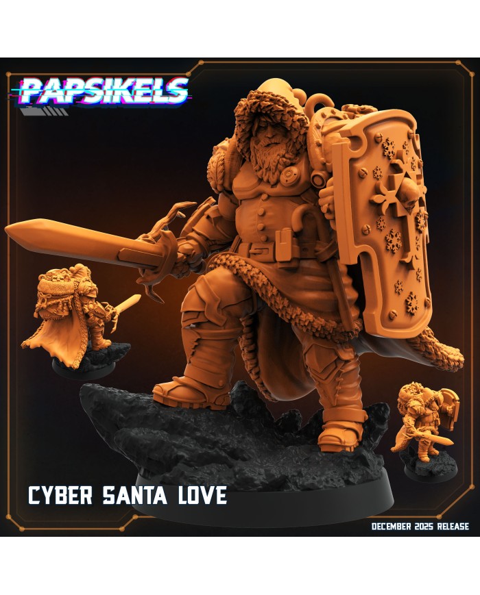 Cyber Santa Love|Papsikels Miniatures|Christmas