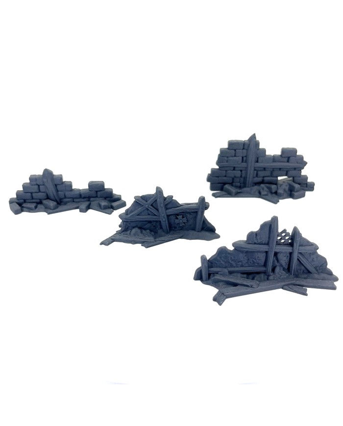 Wall Ruins of Hexengarde City|Tired World Studio|Mordheim Terrain