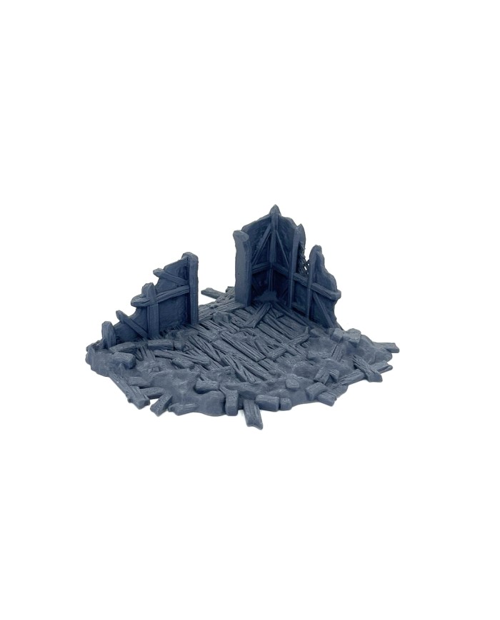 Corner Ruins of Hexengarde City (x5)|Tired World Studio|Mordheim Terrain