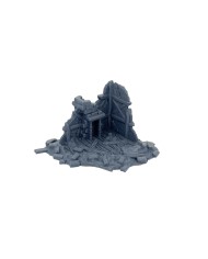 Corner Ruins of Hexengarde City (x5)|Tired World Studio|Mordheim Terrain