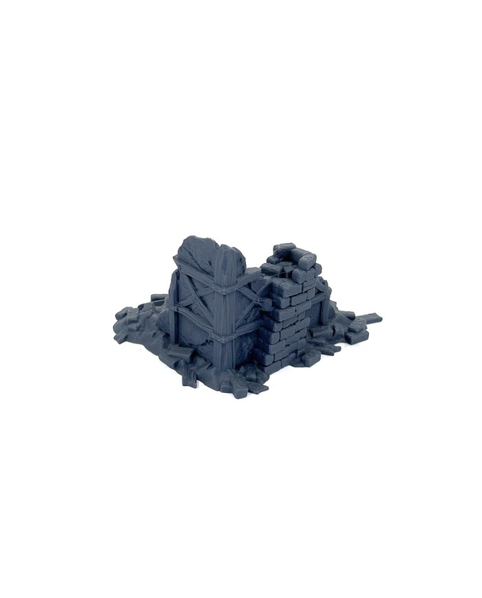 Corner Ruins of Hexengarde City (x5)|Tired World Studio|Mordheim Terrain