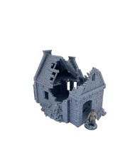 Grimdale - Chiswick's Residence Ruined|3DLayeredscenery|Napoleonic Ruins