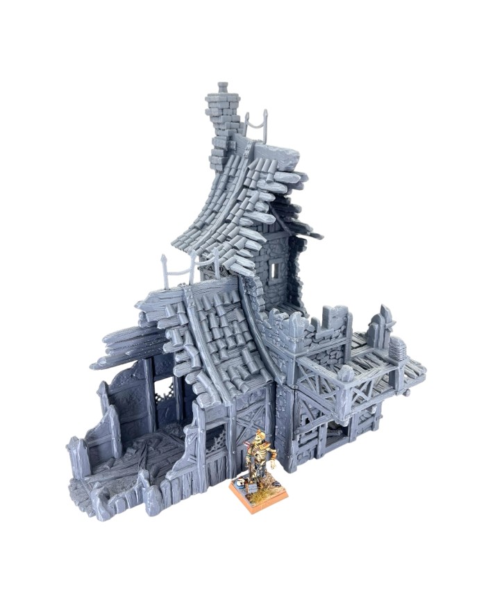 Ruinas de la Caballeriza de la Madera Agria de Hexengarde|Tired World Studio|Escenografia Mordheim