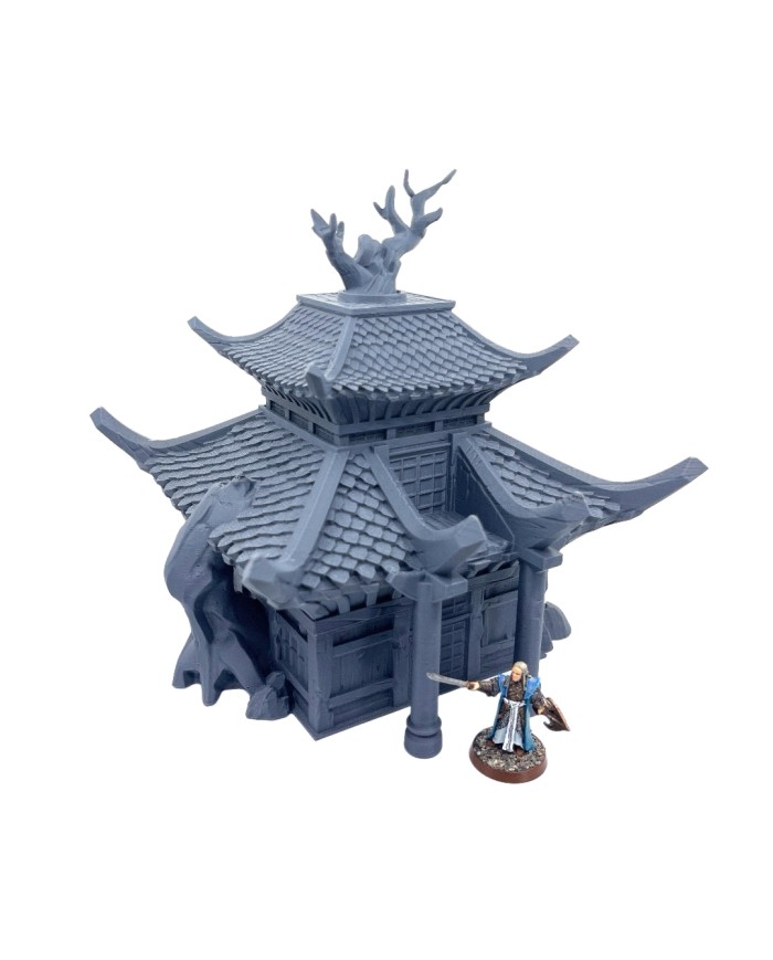 Edificio Oriental de Cathay con Arbol