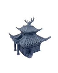 Oriental Building of Cathay with Tree