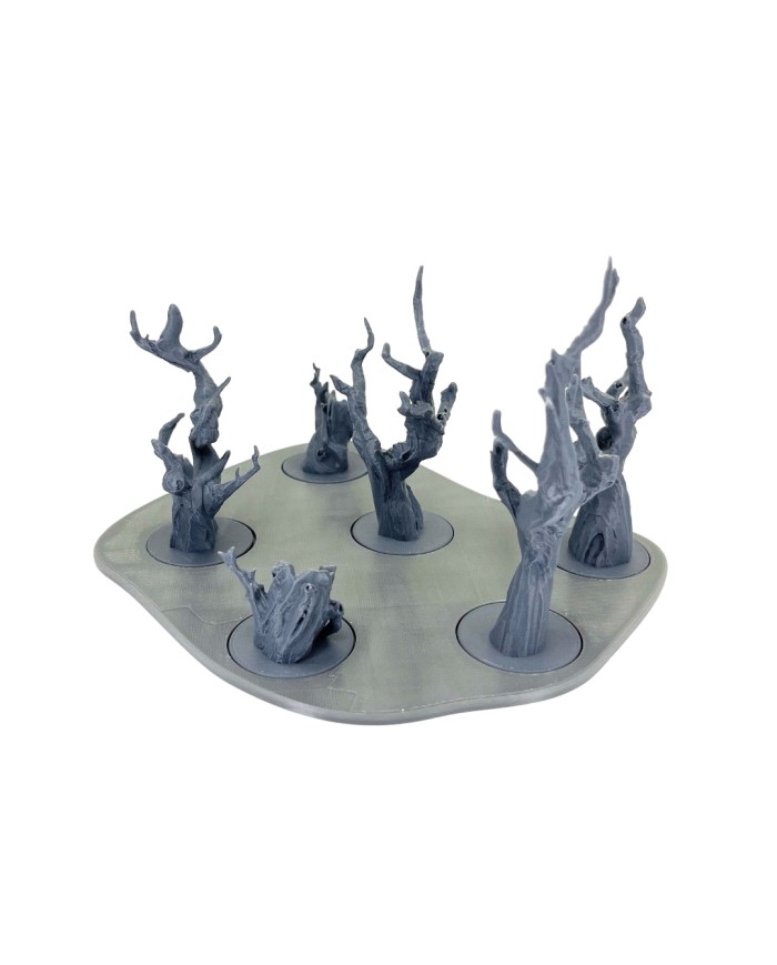 Tray with Six Dead Trees - A|Txarli Factory|Tree Trays
