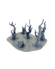 Tray with Six Dead Trees - A|Txarli Factory|Tree Trays