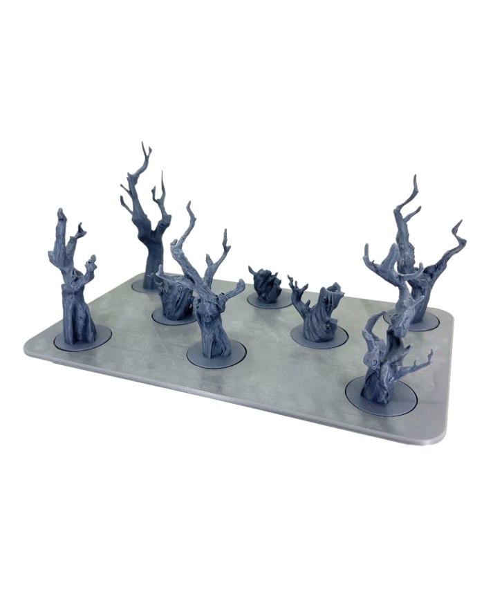 Rectangular Tray with Eight Dead Trees|Txarli Factory|Tree Trays