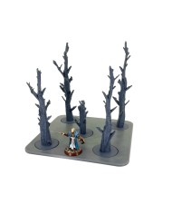 Square Tray with Five Dead Pine Trees|Txarli Factory|Tree Trays