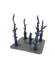 Square Tray with Five Dead Pine Trees|Txarli Factory|Tree Trays