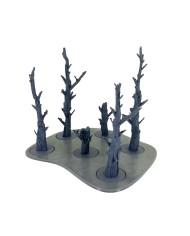 Tray with Six Dead Pine Trees - A|Txarli Factory|Tree Trays