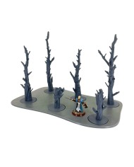 Tray with Six Dead Pine Trees - B|Txarli Factory|Tree Trays