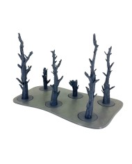 Tray with Six Dead Pine Trees - B|Txarli Factory|Tree Trays