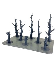 Rectangular Tray with Eight Dead Pine Trees|Txarli Factory|Tree Trays