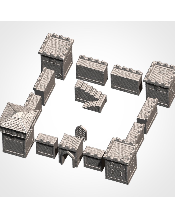 Classic Medieval Fortress|Txarli Factory|Medieval Terrain