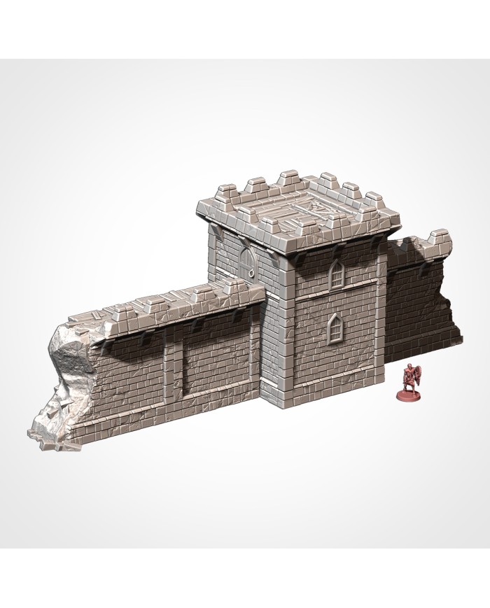 Classic Medieval Fortress Ruins - A|Txarli Factory|Medieval Terrain