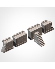 Classic Medieval Fortress Ruins - B|Txarli Factory|Medieval Terrain