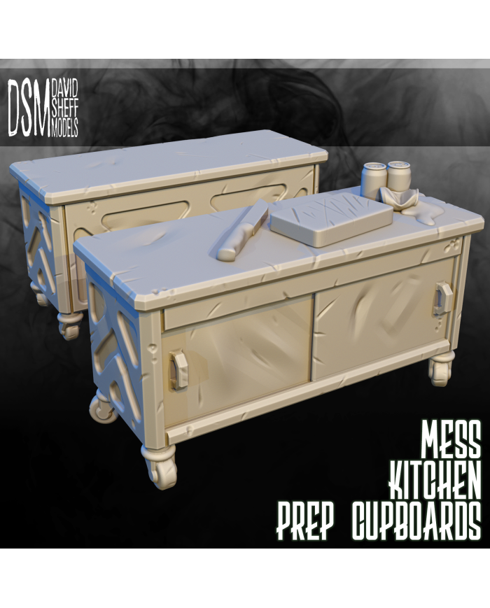 ARCS Mess Kitchen Prep Cupboards (x2)|David Sheff Models|Sci-Fi Props
