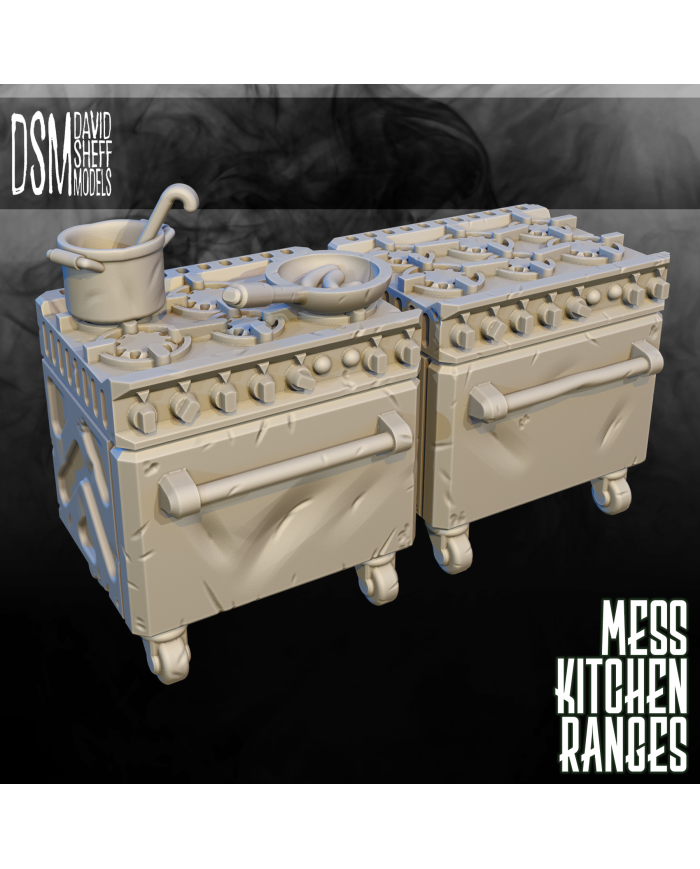 ARCS Mess Kitchen Ranges (x2)|David Sheff Models|Sci-Fi Props