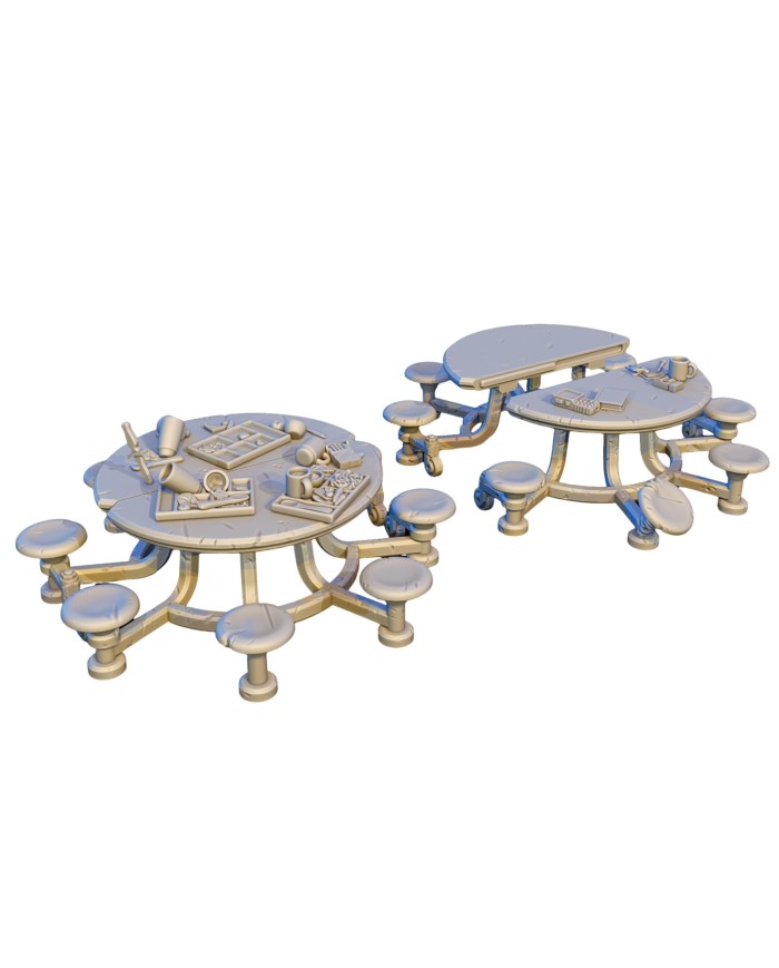 ARCS Mess Hall Tables|David Sheff Models|Sci-Fi Props