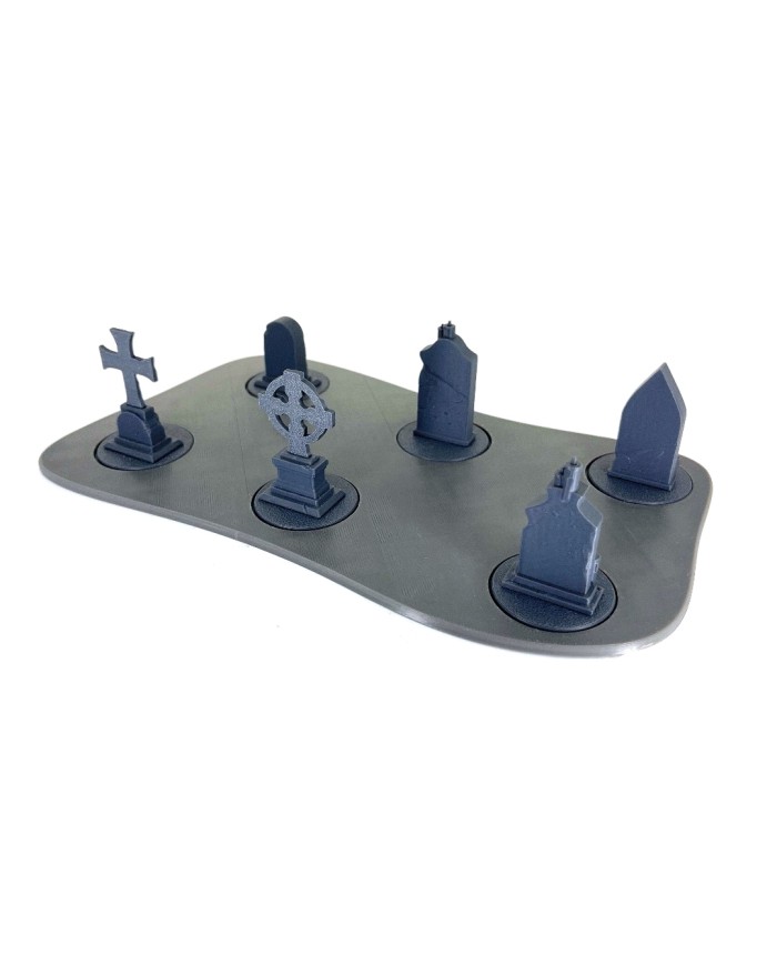 Tray with Six Tombstones|Txarli Factory|Graveyard Terrain