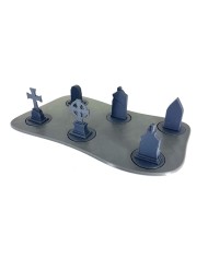 Tray with Six Tombstones|Txarli Factory|Graveyard Terrain