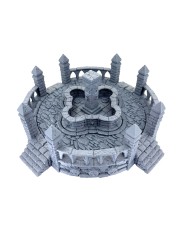 Fuente con Plataforma de Hexengarde|Tired World Studio|Escenografia Mordheim