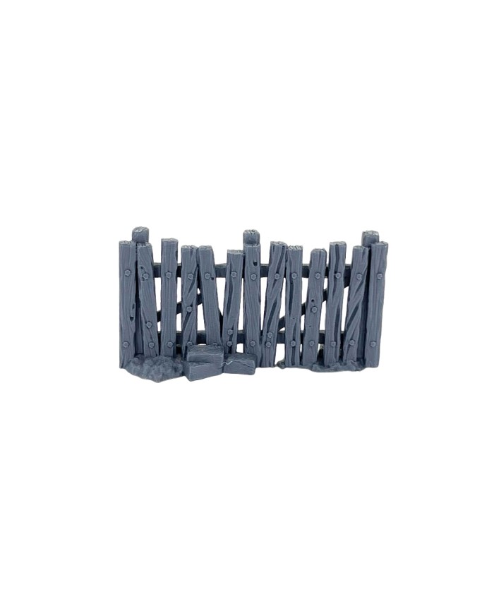 Wooden Fences of Hexengarde City (x6)|Tired World Studio|Mordheim Terrain
