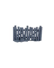 Wooden Fences of Hexengarde City (x6)|Tired World Studio|Mordheim Terrain