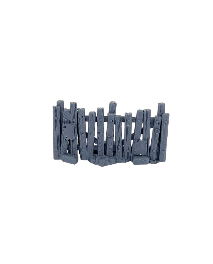 Wooden Fences of Hexengarde City (x6)|Tired World Studio|Mordheim Terrain