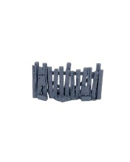Wooden Fences of Hexengarde City (x6)|Tired World Studio|Mordheim Terrain