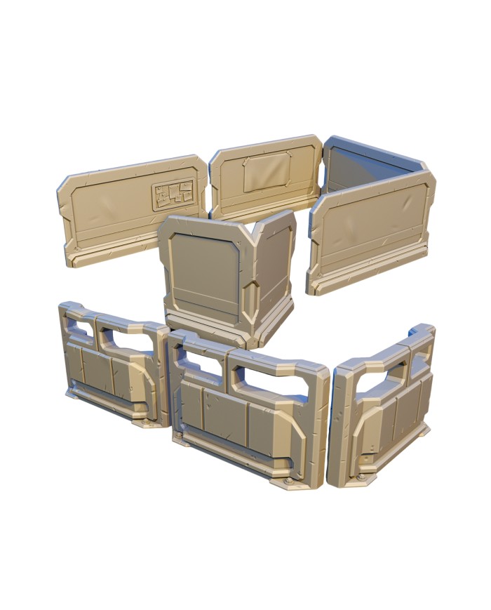 ARCS Room Dividers (x8)|David Sheff Models|Sci-Fi Props