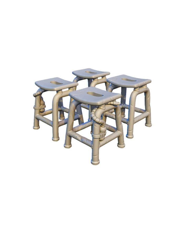 ARCS Lab Stools (x4)|David Sheff Models|Sci-Fi Props